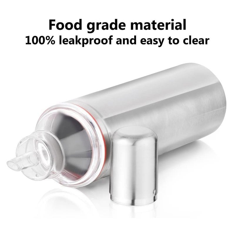 SYGNIUS Oil Dispenser Bottle Oil Pourer Dispensing Bottles Stainless Steel Oil Bottle with No Drip Pouring Spout Vinegar Dispenser Oil Pot 1000 - Image 4