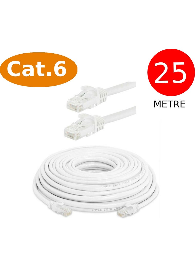 Cat6 Network Internet Ethernet Computer Cable RJ45 - RJ45 25 Meters Patch Cable - pzsku/ZAB398AE51F84351F17F0Z/45/_/1730529693/60e2340e-1c95-407d-ba63-06666c1a33de