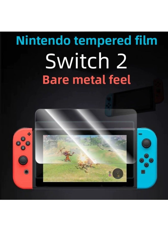Generic Suitable For Nintendo Switch2 Tempered Film Nintendo Switch2 Game Machine Protective Film-Color:Switch2 High Aluminum 2.5d Curved Edge Transparent Sheet With Packaging  - Image 5