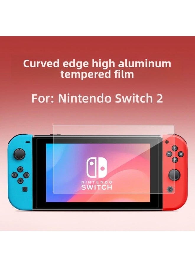 Generic Suitable For Nintendo Switch2 Tempered Film Nintendo Switch2 Game Machine Protective Film-Color:Switch2 High Aluminum 2.5d Curved Edge Transparent Sheet With Packaging  - Image 3