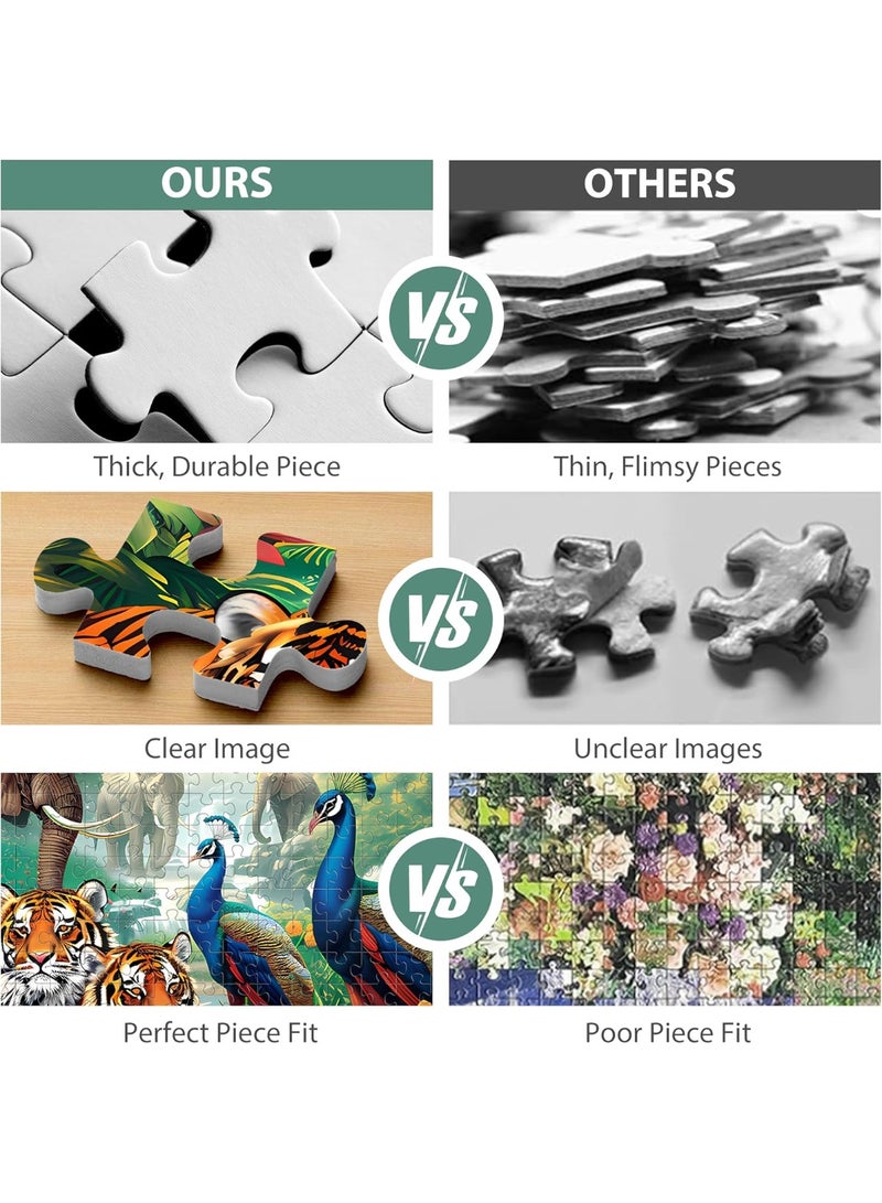 لغز مكون من 1000 قطعة بموضوع حيوانات الغابة - Image 5