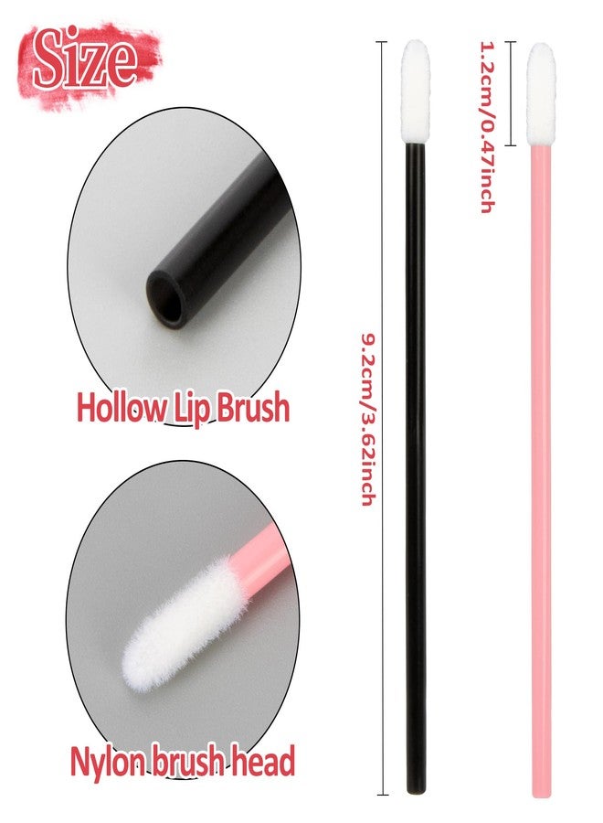 MAQIHAN 300 Lip Applicators Brush Disposable - MAQIHAN Lip Gloss Applicators Brushes Lipstick Bulk Make Up Sticks Artist Tools Kit Esthetician Essentials Supplies Doe Foot Lip Stick Makeup Brushes Wands - Image 3
