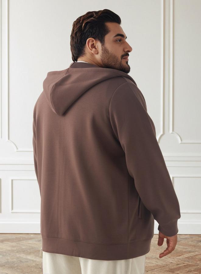 ماكسيم هودي رجالي مقاس كبير بجيوب الكنغر بقصة عادية - Image 3