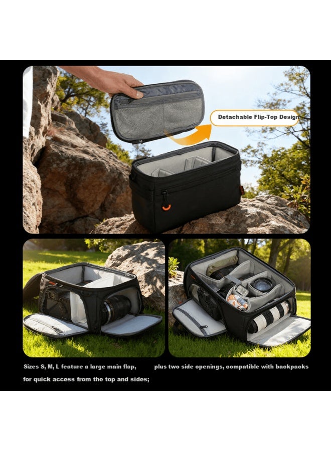 Tarion Tulinglong Shellcore Camera Lens Inner Bag Micro Single Dslr Storage Bag Custom Divider Shockproof Compression Splash-proof Protective Inner Bag L Size - Image 3