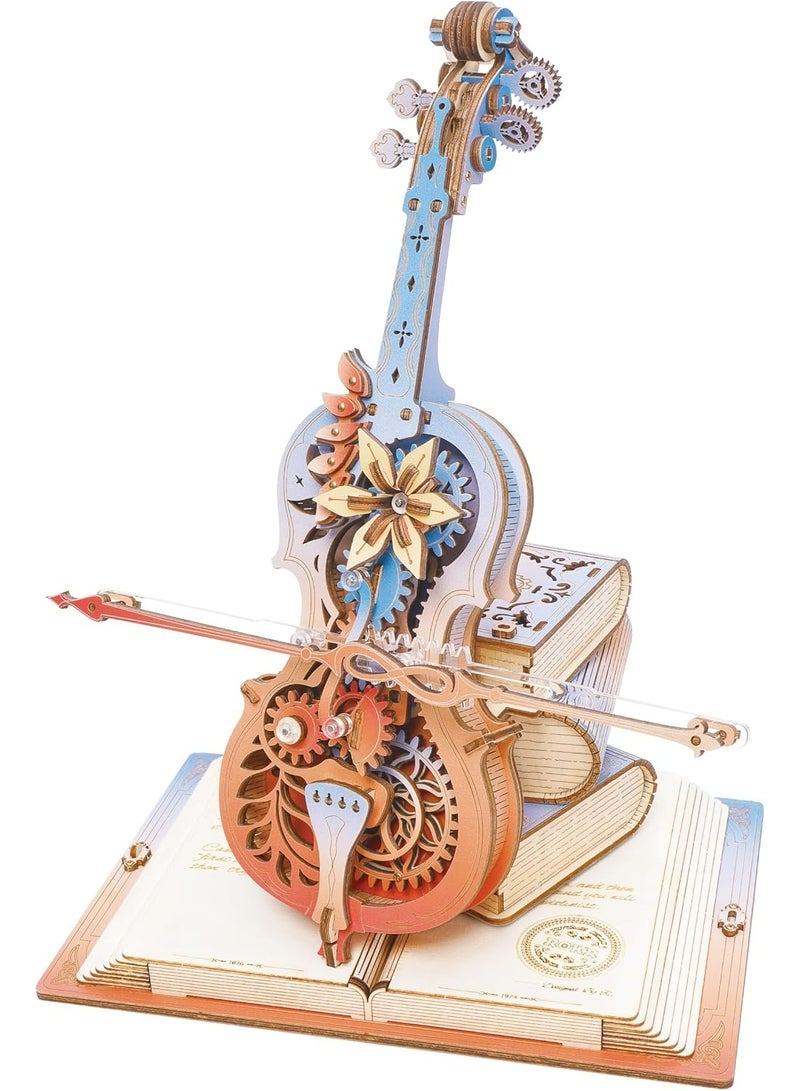 ROBOTIME ROKR Symphony of Gorgeous Dreams Mechanical Music Box 3D Wooden Puzzle AMK63M - Image 1