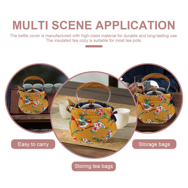 Teapot Cozy Insulated Tea Cozy Cover Home Use 15x15x16cm Anti-scald 1Pack - Image 3