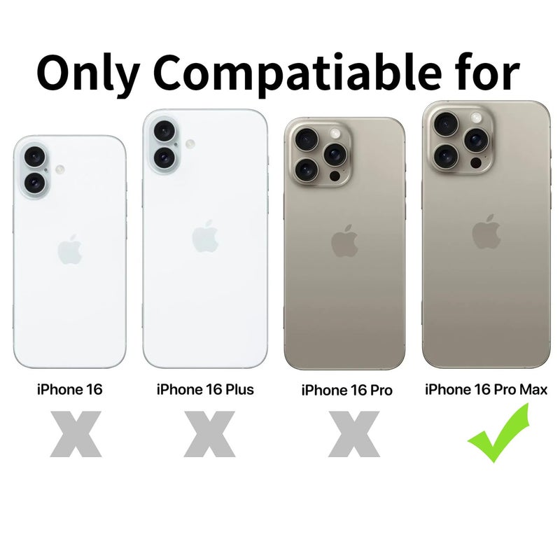 TENOC Phone Case Compatible with iPhone 16 Pro Max, Clear Case Shockproof Protective Bumper Slim Cover for 6.9 Inch - Image 2
