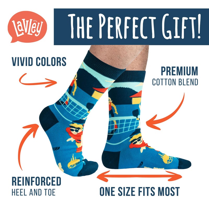 Lavley I'd Rather Be - Funny Socks For Men & Women - Gifts For Golfing, Hunting, Camping, Hiking, Skiing, Reading, Sports and more (US, Alpha, One Size, Regular, Regular, Playing Pickleball) - Image 4