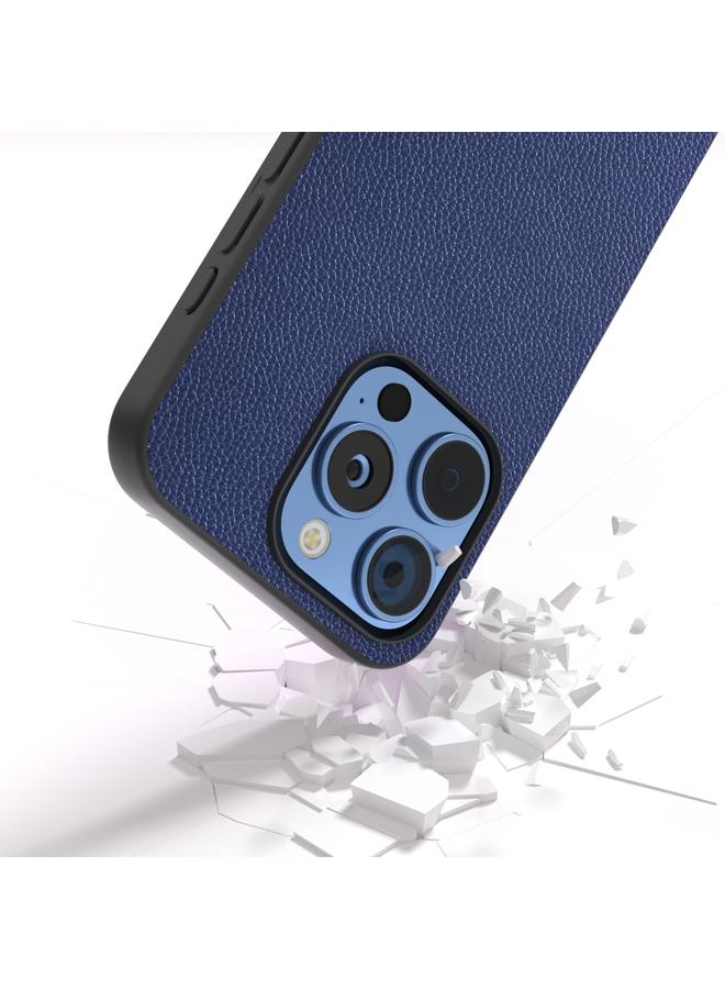 S-TOP Case For iPhone 16 Pro ABEEL Black Edge Genuine Leather Mino Phone Case - Image 4