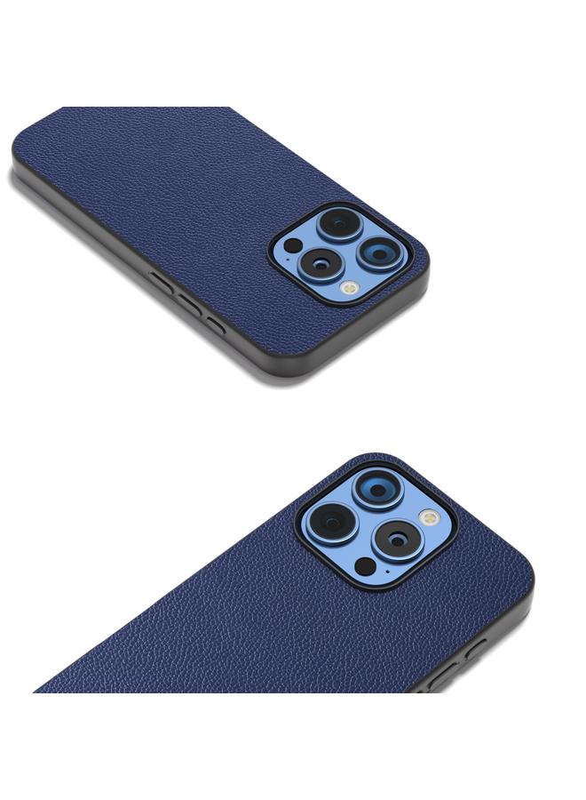 S-TOP Case For iPhone 16 Pro ABEEL Black Edge Genuine Leather Mino Phone Case - Image 3