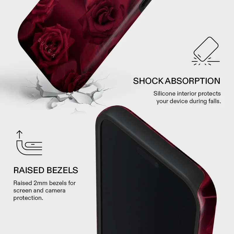 بورجا جراب فاخر لهاتف iPhone 17 Pro Max Femme Fatale متوافق مع هيكل صلب مزدوج الطبقات هجين + حماية من السيليكون - غطاء محمول مقاوم للخدش والصدمات