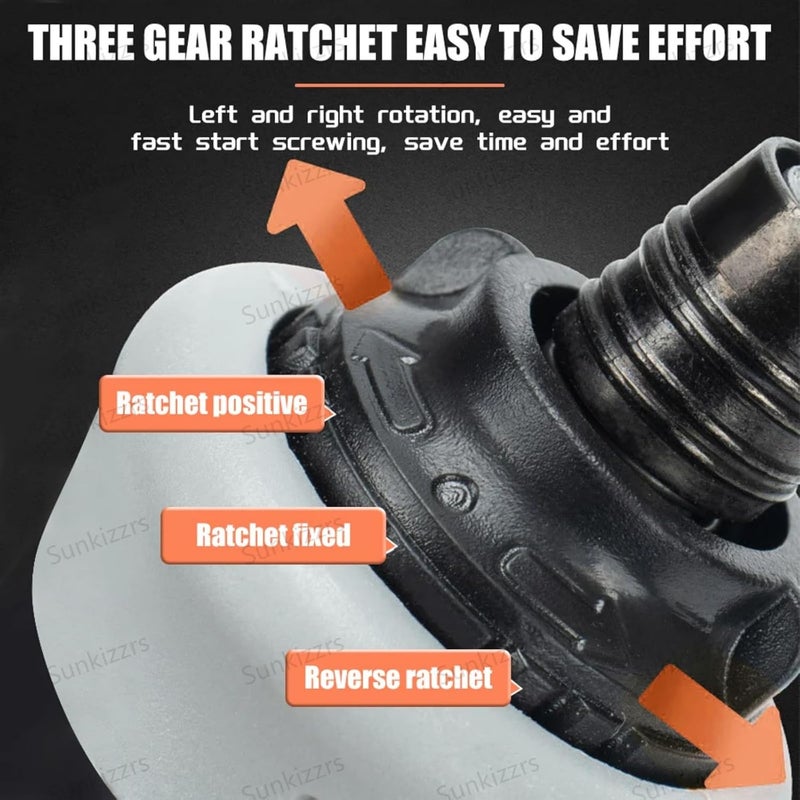 Sunkizzrs 34 in 1 Ratchet Screwdriver SemiAutomatic Ratchet Telescopic Screw Driver Screwdriver Set Ratchet Combination Professional Multi Functional Tool Kit With MagnetizerDemagnetizer - Image 4