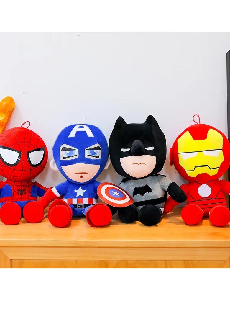 5 Pieces Of Superhero Stuffed Dolls, Beautiful Gifts For Children And Fans Of Batman, Spiderman And Others, Size 30 Cm - Image 2
