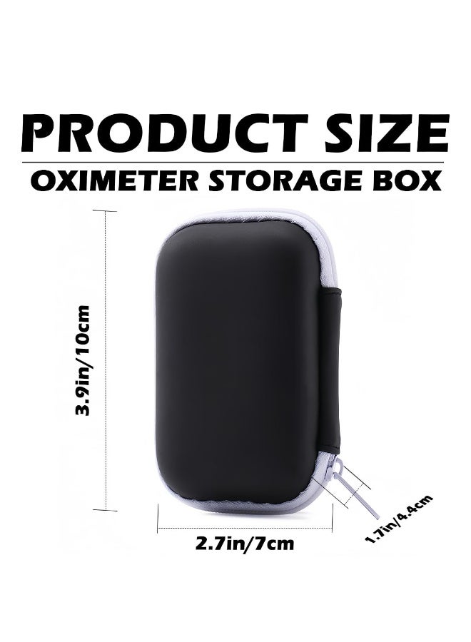 Chabeia Oximeter Storage Case Hard Pulse Oximeter Case Finger Pulse Oximeter Travel Storage Bag Oxygen Saturation Monitor Organizer Zipper Pouch - Image 2