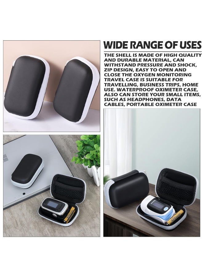 Chabeia Oximeter Storage Case Hard Pulse Oximeter Case Finger Pulse Oximeter Travel Storage Bag Oxygen Saturation Monitor Organizer Zipper Pouch - Image 5