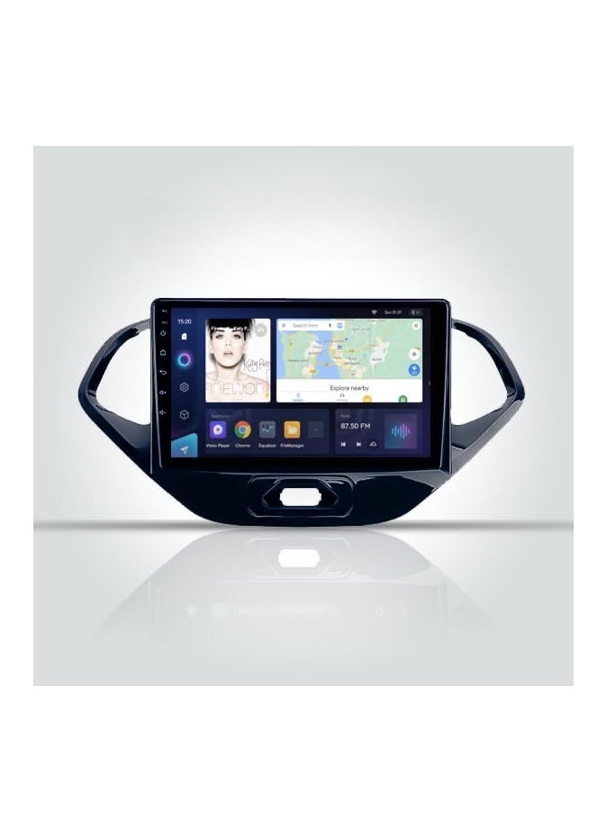 SHEZA STAR Android Car Stereo for Ford Figo 2015-2020 2GB RAM 32GB ROM Support Carplay, Mirror Link Wi-Fi BT, Radio GPS Navigation, 9 Inch IPS Touch Screen with AHD Camera Included  - Image 1