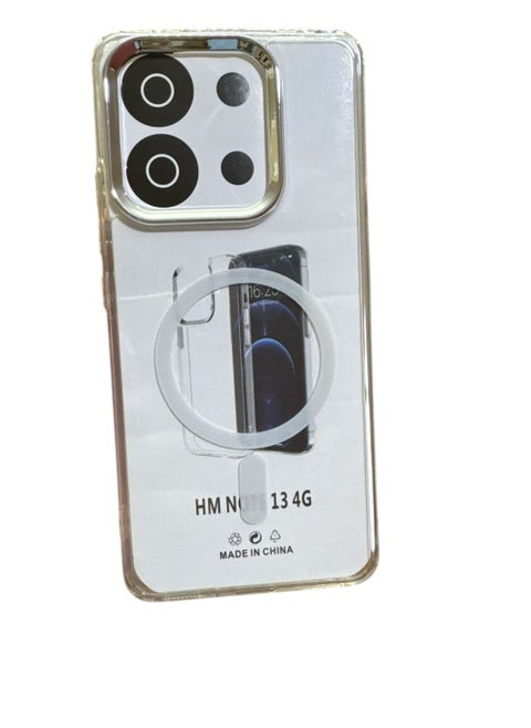 Case For hm note 13 4g Case Crystal Clear [Not Compatible with MagSafe] Soft TPU Gel Case Flexible Silicone Anti-Scratch Transparent TPU Cover - Clear