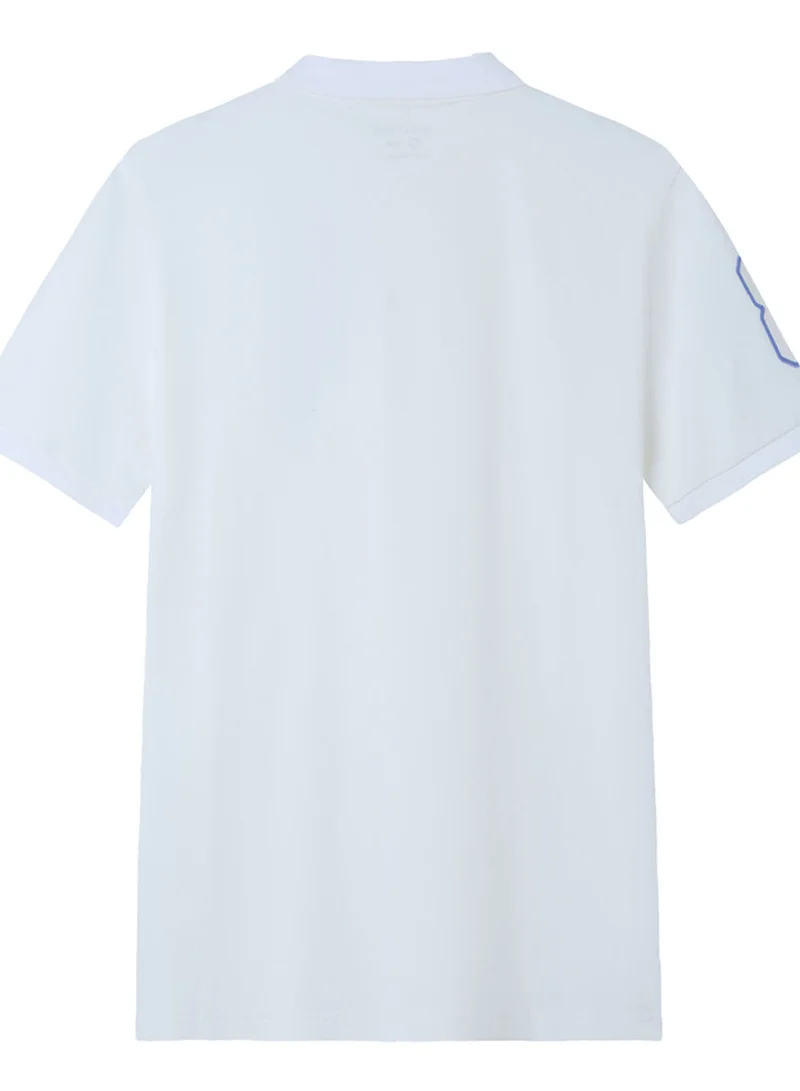 جيوردانو Men’s Slim Fit 3D Lion Embroidery Lycra Pique Polo