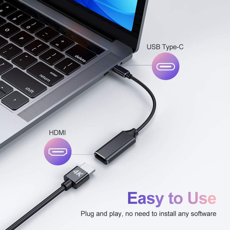 Raycue USB C to HDMI Adapter 4K for Mac OS, Type-C to HDMI Adapter [Thunderbolt 3/4], Compatible with iPhone 15 Pro/Max, MacBook Pro/Air, Galaxy, Dell XPS, Pixelbook, Microsoft and More (5 Pack) - Image 2