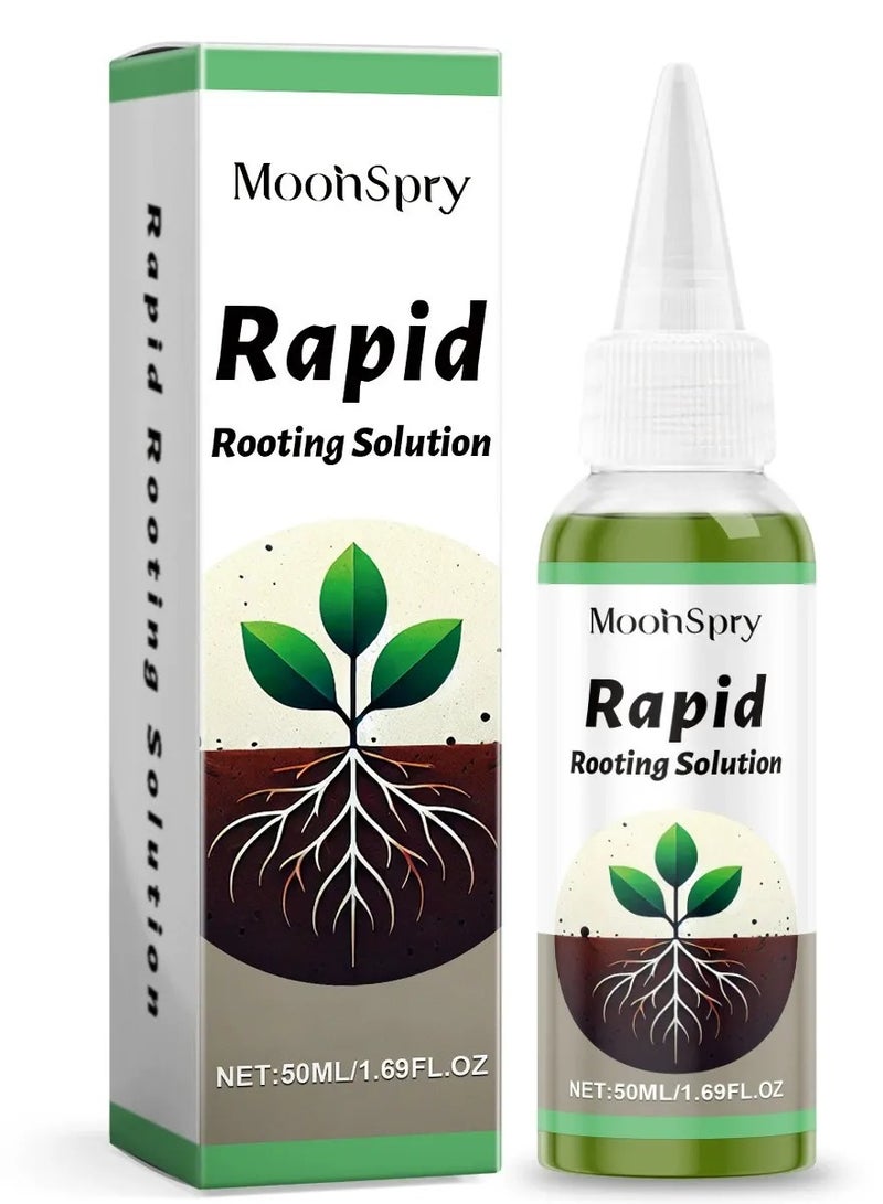 MOONSPRY All-Purpose Rooting Solution, Rooting Hormone for Cuttings,Rapid Rooting Solution Plant Growth Enhancer Supplement, Root Starter for Plant Cuttings Suitable for Flower Vegetable Herb Fruit Tree Garden - Image 1