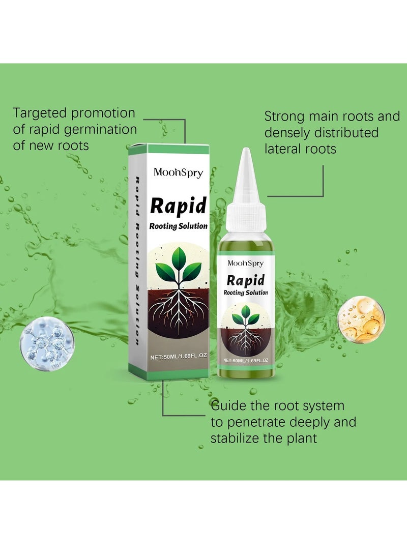 MOONSPRY All-Purpose Rooting Solution, Rooting Hormone for Cuttings,Rapid Rooting Solution Plant Growth Enhancer Supplement, Root Starter for Plant Cuttings Suitable for Flower Vegetable Herb Fruit Tree Garden - Image 4