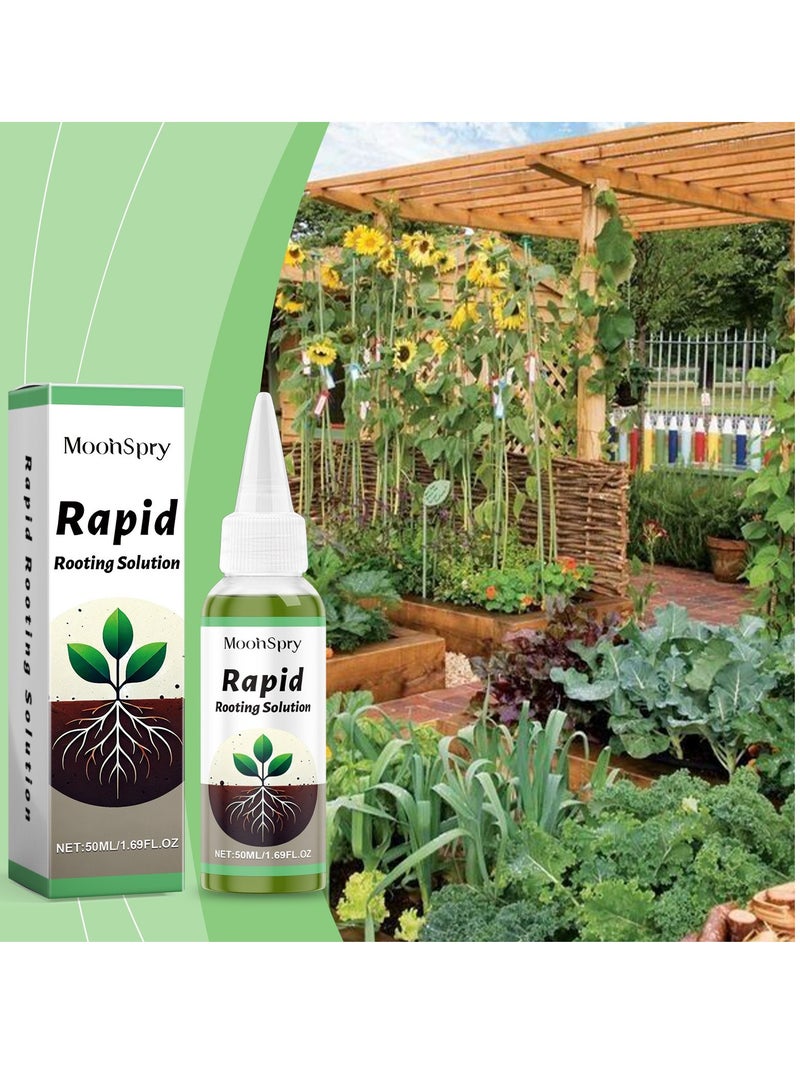 MOONSPRY All-Purpose Rooting Solution, Rooting Hormone for Cuttings,Rapid Rooting Solution Plant Growth Enhancer Supplement, Root Starter for Plant Cuttings Suitable for Flower Vegetable Herb Fruit Tree Garden - Image 5