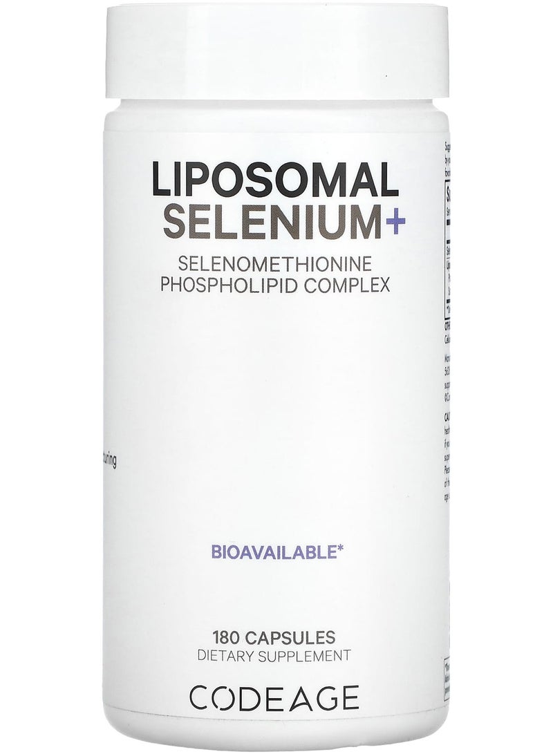 Codeage Liposomal Selenium+, 180 Capsules