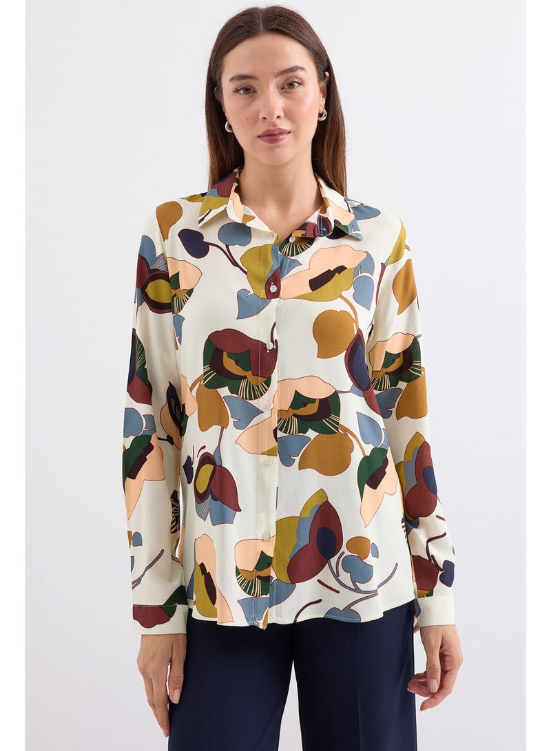 Floral Graphic Patterned Shirt  - Image 2