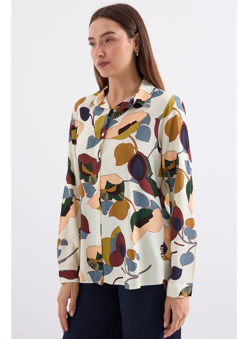 Floral Graphic Patterned Shirt  - Image 3