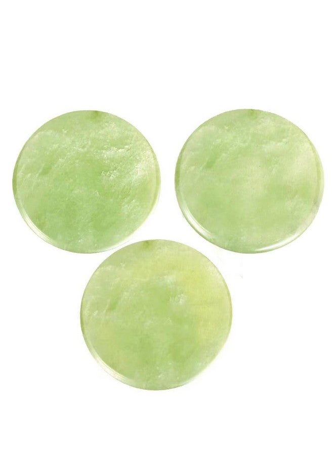 YiQiYi 3 Pcs Jade Stone Glue Pallet For Eyelash Extension Round Lash Grafting Grafting Holder Padjade Stone False Eyelash Pallet - Image 1