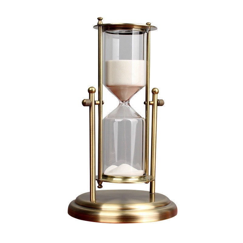 Ornament With A High-End Feel, Creative Hourglass Timer, Quicksand Gift, Glass Globe Hourglass Gift Box - Image 1
