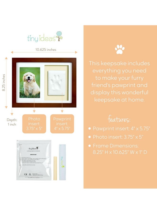 tiny ideas Paw Print Keepsake Impression Kit, No Mess Pet Clay Paw Print Mold for Dog and Cat, Ideal Personalized Gift or Memorial Frame for Pet Parents - Image 3