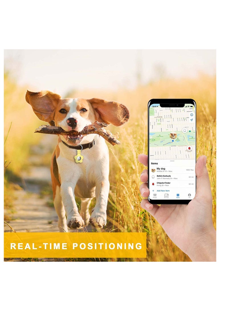 Airtag Case for Apple AirTag for Keychain AirTags Case with Anti Lost Key Ring Protective for AirTag Holder Case Cover Items for Pets Keys Backpacks 5 Pack Multiple Colours - Image 3