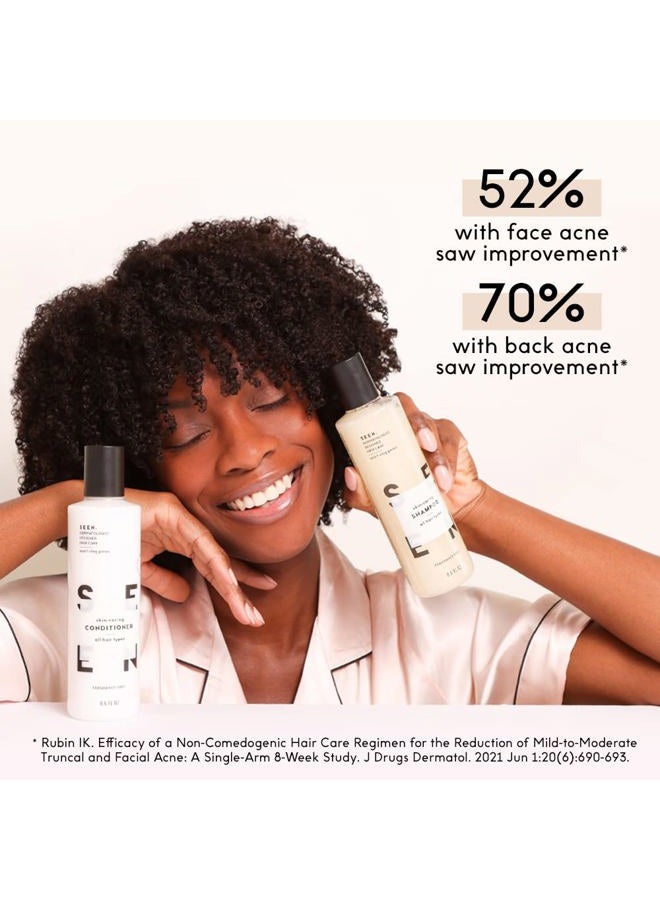 Seen Conditioner, Fragrance Free - Non-Comedogenic & Sulfate-Free Hair Conditioner- Dermatologist-Developed - Safe for Sensitive, Eczema & Acne Prone Skin - Image 5