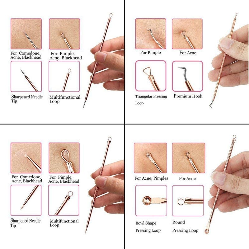 Elecsera Steel Blackhead Remover Needle Pack of 4 - Image 3