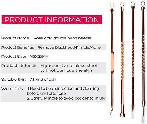 Elecsera Steel Blackhead Remover Needle Pack of 4 - Image 4