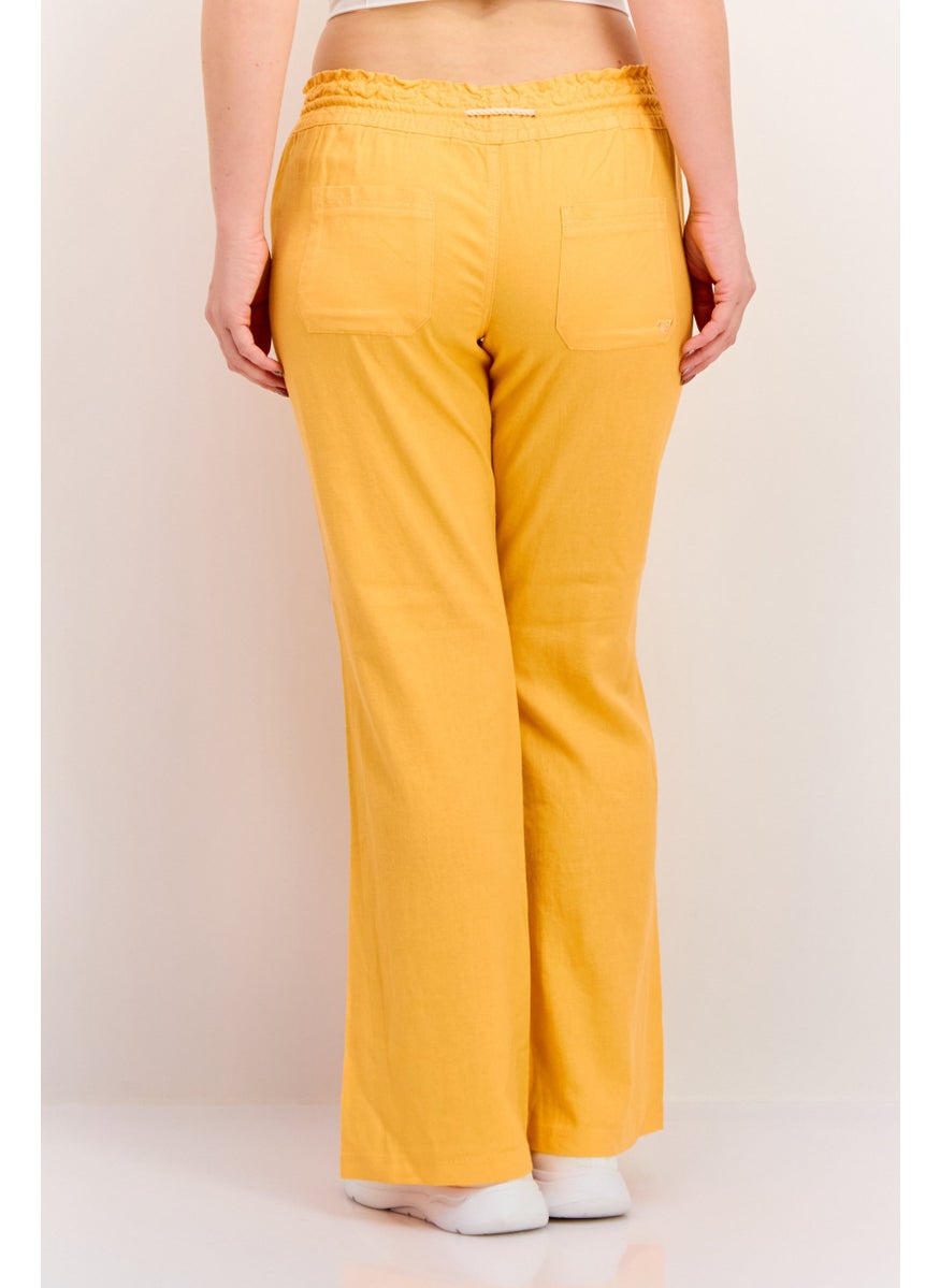 Women Wide Leg Drawstring Pants, Orange - pzsku/ZAB3AA3AA871749401FC9Z/45/_/1737642411/4fcf8eb2-0b37-437a-9ade-cdaef403ac28