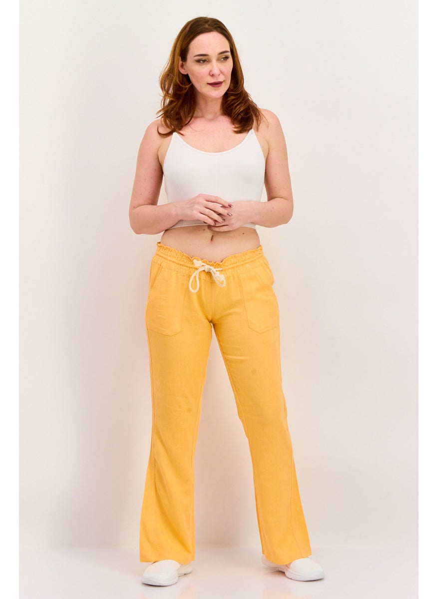 Women Wide Leg Drawstring Pants, Orange - pzsku/ZAB3AA3AA871749401FC9Z/45/_/1737642413/e2a9823d-ea6e-4d3a-8deb-d9b6469f19a2