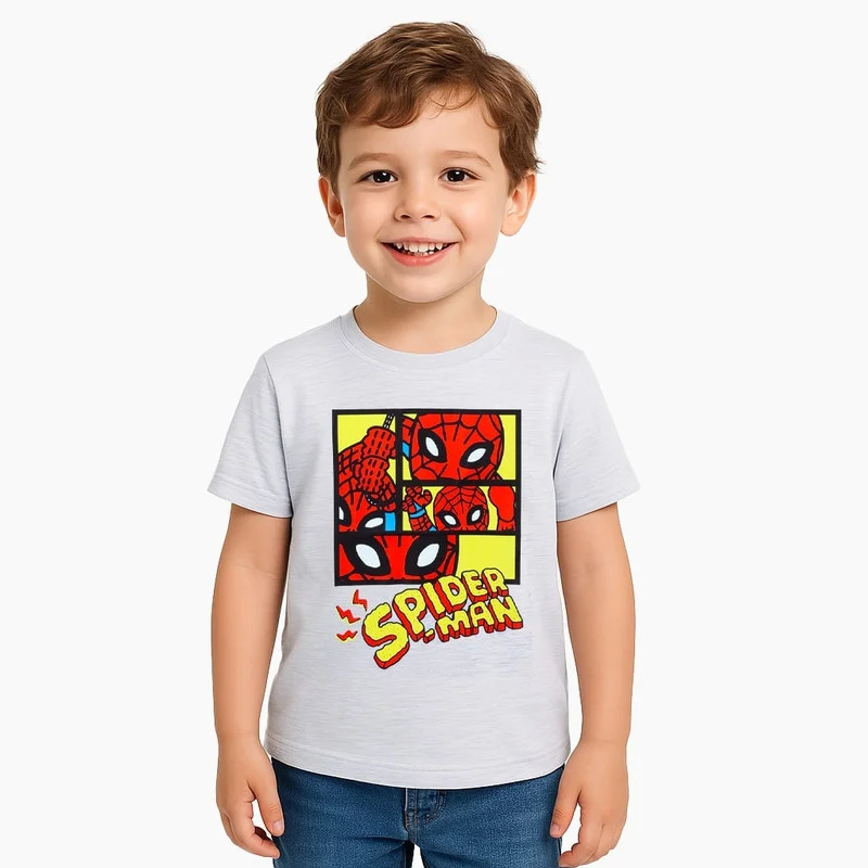 مارفل Marvel Spiderman Kid's Boy's Short Sleeve T-Shirt