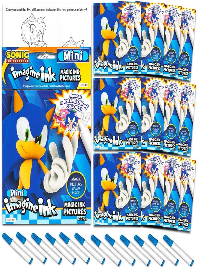 سونيك ذا هيدجهوج مجموعة كتب تلوين سونيك القنفذ بدون فوضى - حزمة لوازم حفلات مع 12 كتاب أنشطة سحرية من إيماجين إنك للأطفال بدون فوضى - Image 2