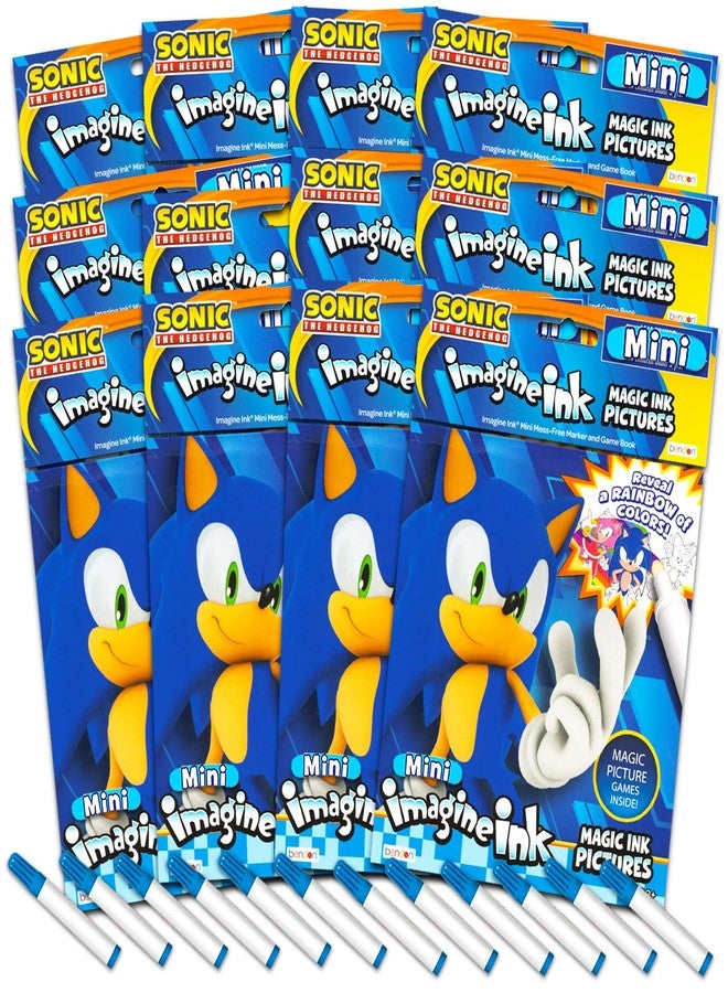 سونيك ذا هيدجهوج مجموعة كتب تلوين سونيك القنفذ بدون فوضى - حزمة لوازم حفلات مع 12 كتاب أنشطة سحرية من إيماجين إنك للأطفال بدون فوضى - Image 4