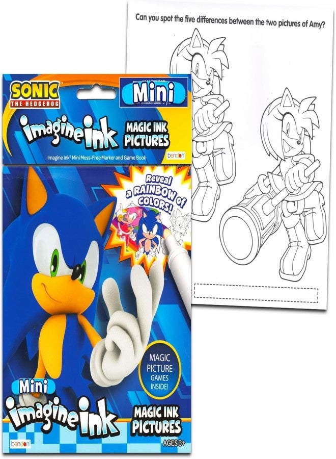 سونيك ذا هيدجهوج مجموعة كتب تلوين سونيك القنفذ بدون فوضى - حزمة لوازم حفلات مع 12 كتاب أنشطة سحرية من إيماجين إنك للأطفال بدون فوضى - Image 5