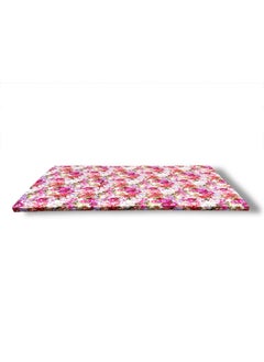 ATOOTFUSION ATOOTFUSION 3 Fold Foldable Floor Mattress Foldable Portable Sleeping Paradise Floral Red EPE Foam Bed Mattress 72X35X2 Inches  - Image 3