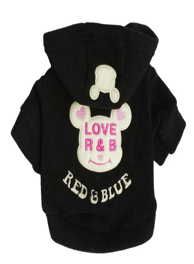 Gojira/Pet/Dog/Cat Woolen Hoodie/Winter Clothes (Black) (S) - 1 Count - Image 3