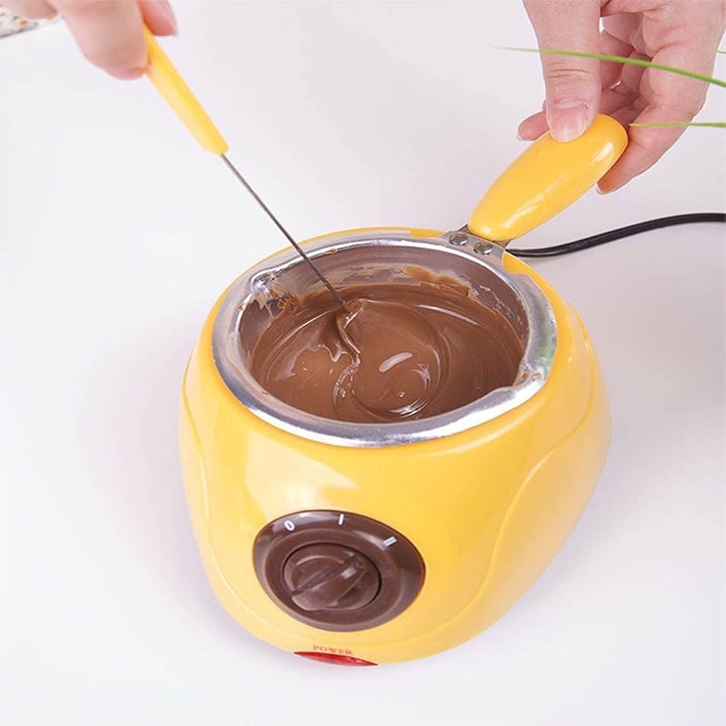 Yosoo Yellow Aluminum Electric Chocolate Melting Pot Warmer For Butter Baking - Image 4