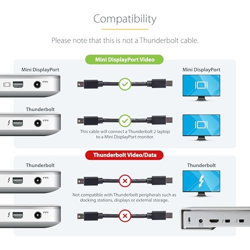 StarTech.com 6 ft Mini DisplayPort Cable - M/M - Image 2