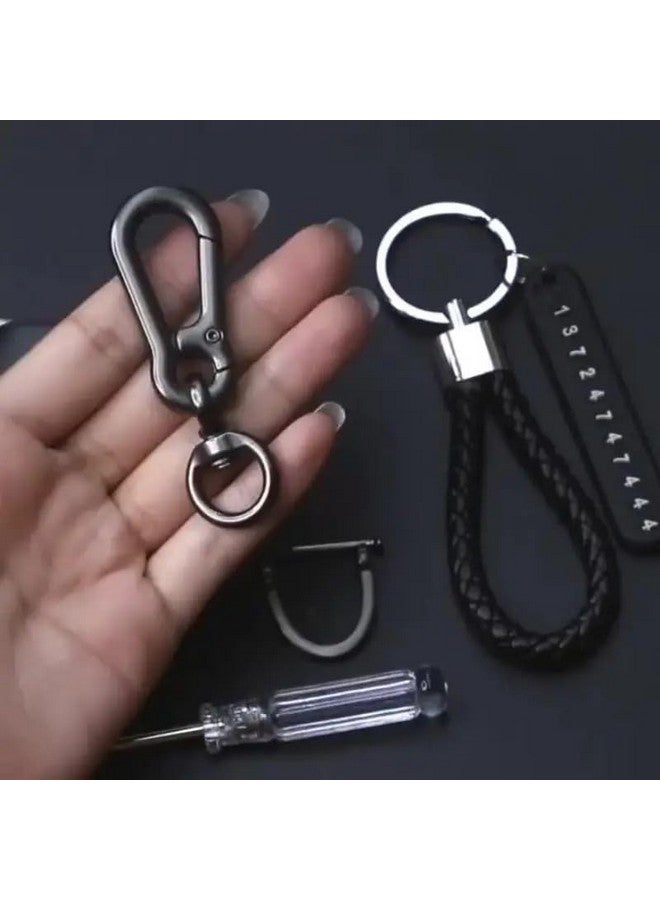 FORCE 24 Force24 - Keychain Anti-Lost For Keys With Phone Number Tag Metal Key Chain Double Pendant Keyring For Car, Bike, Luggage, Office And Home,Multi-Coloured - Image 5