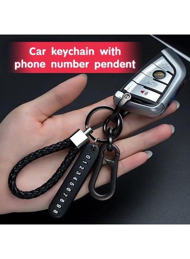 FORCE 24 Force24 - Keychain Anti-Lost For Keys With Phone Number Tag Metal Key Chain Double Pendant Keyring For Car, Bike, Luggage, Office And Home,Multi-Coloured - Image 2