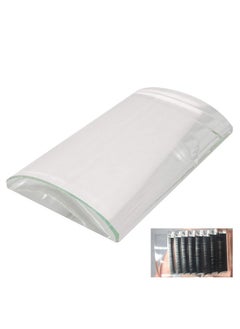 HONBAY Arc Eyelash Extensions Tray Crystal Glass False Lashes Pallet Holder, 3.1X2X0.5Inch  - Image 2