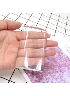 HONBAY Arc Eyelash Extensions Tray Crystal Glass False Lashes Pallet Holder, 3.1X2X0.5Inch  - Image 5